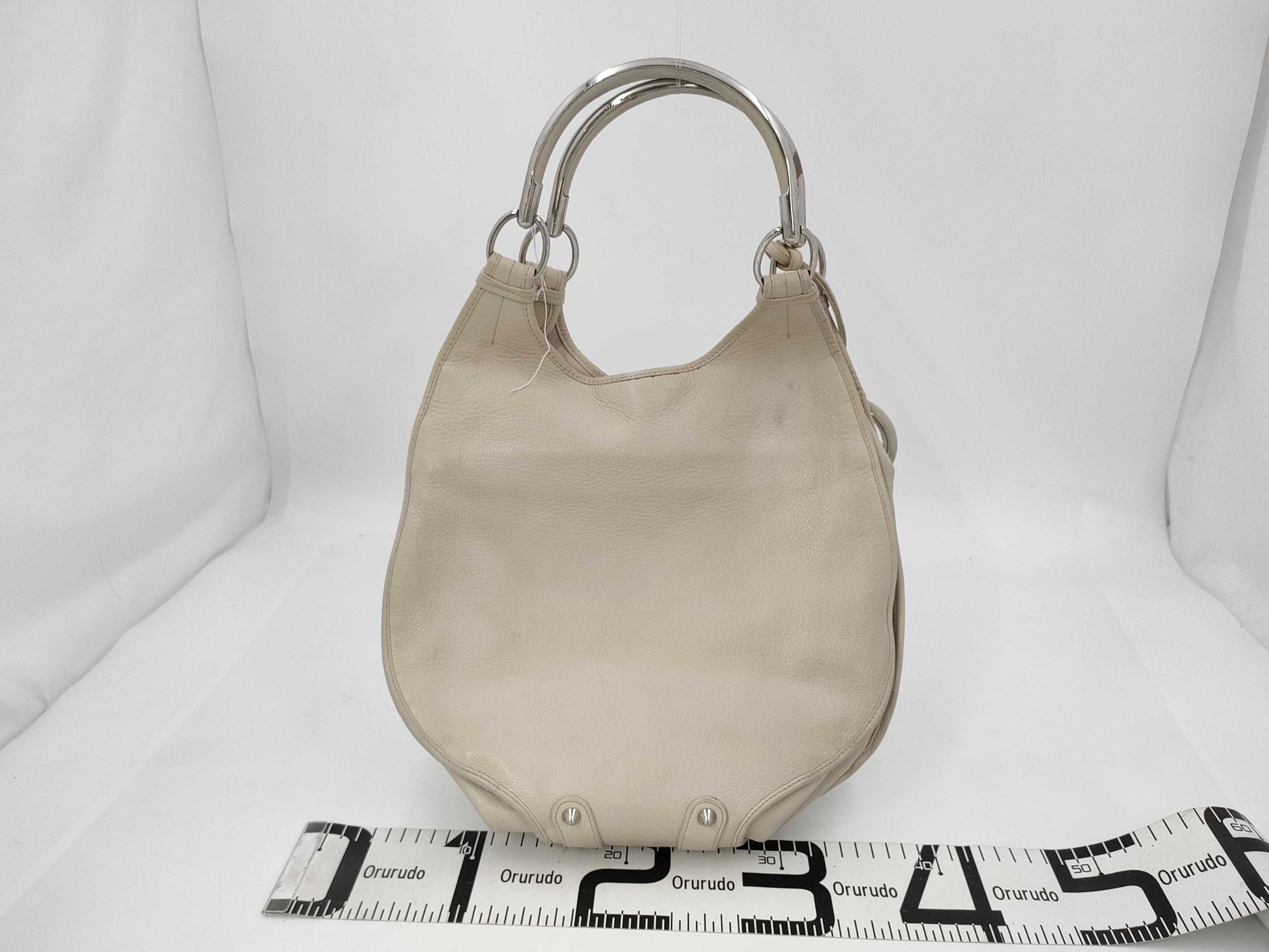 Dior D-Fittings White Handbag