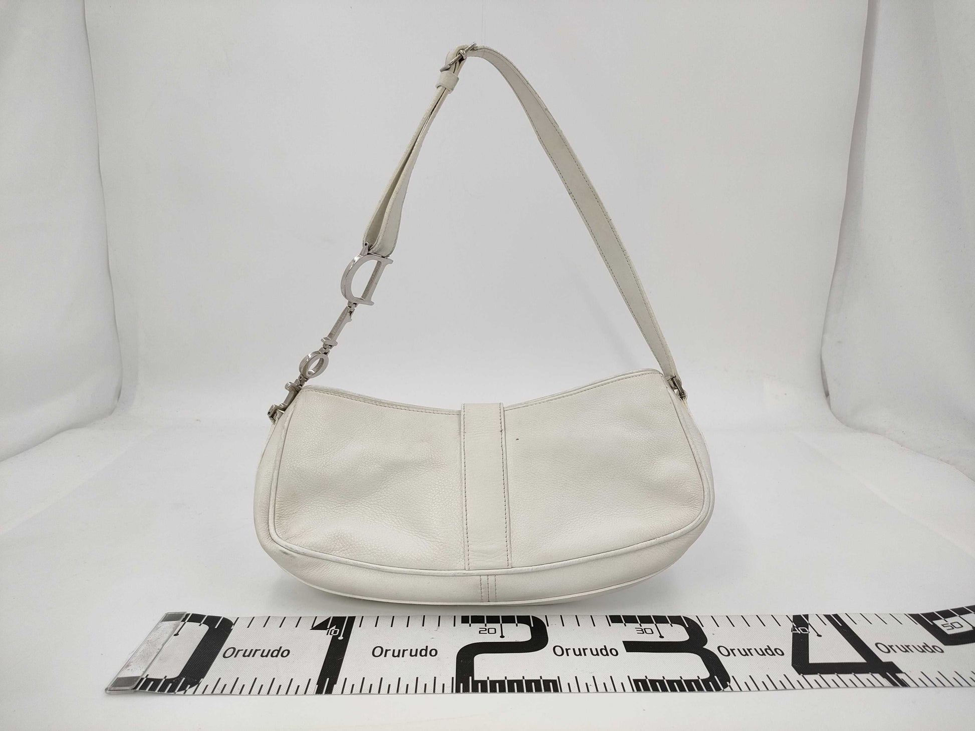 Dior Dior D Fittings One Shoulder Bag White Shoulder Bag