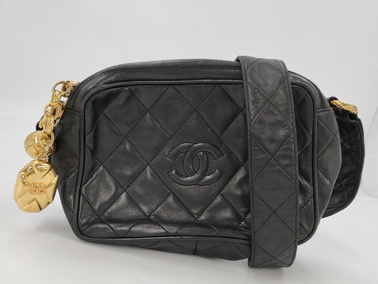 CHANEL Camera Black Shoulder Bag