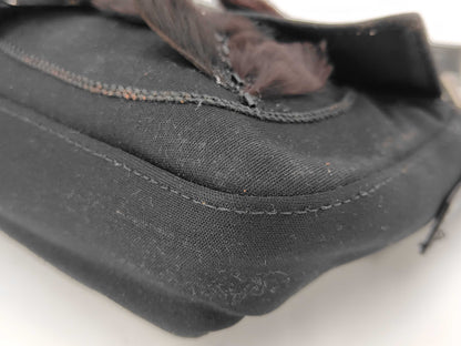 FENDI Floral Rhinestone Mamma Bucket Handbag