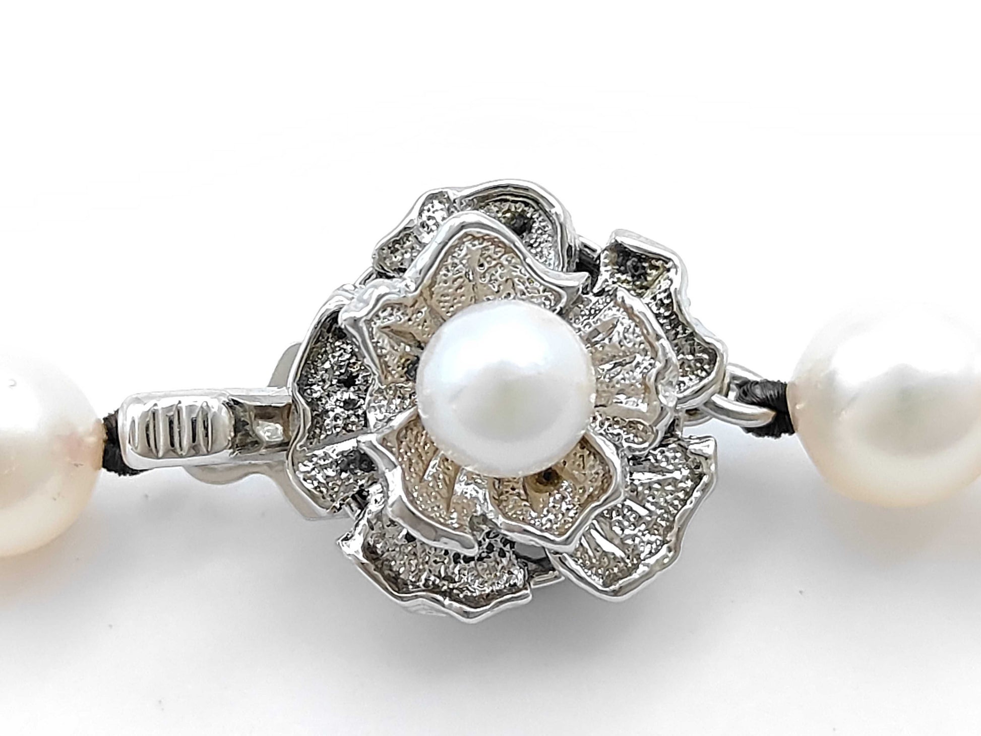 Akoya Pearl Diameter Approx. 7.0-7.5mm SV 31.2g Necklace 