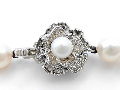 Akoya Pearl Diameter Approx. 7.0-7.5mm SV 31.2g Necklace 