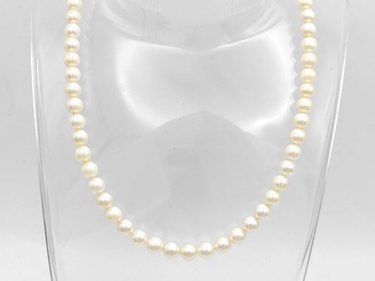 Pearl Diameter Approx. 6.1-6.5mm SV 22.2g Necklace 