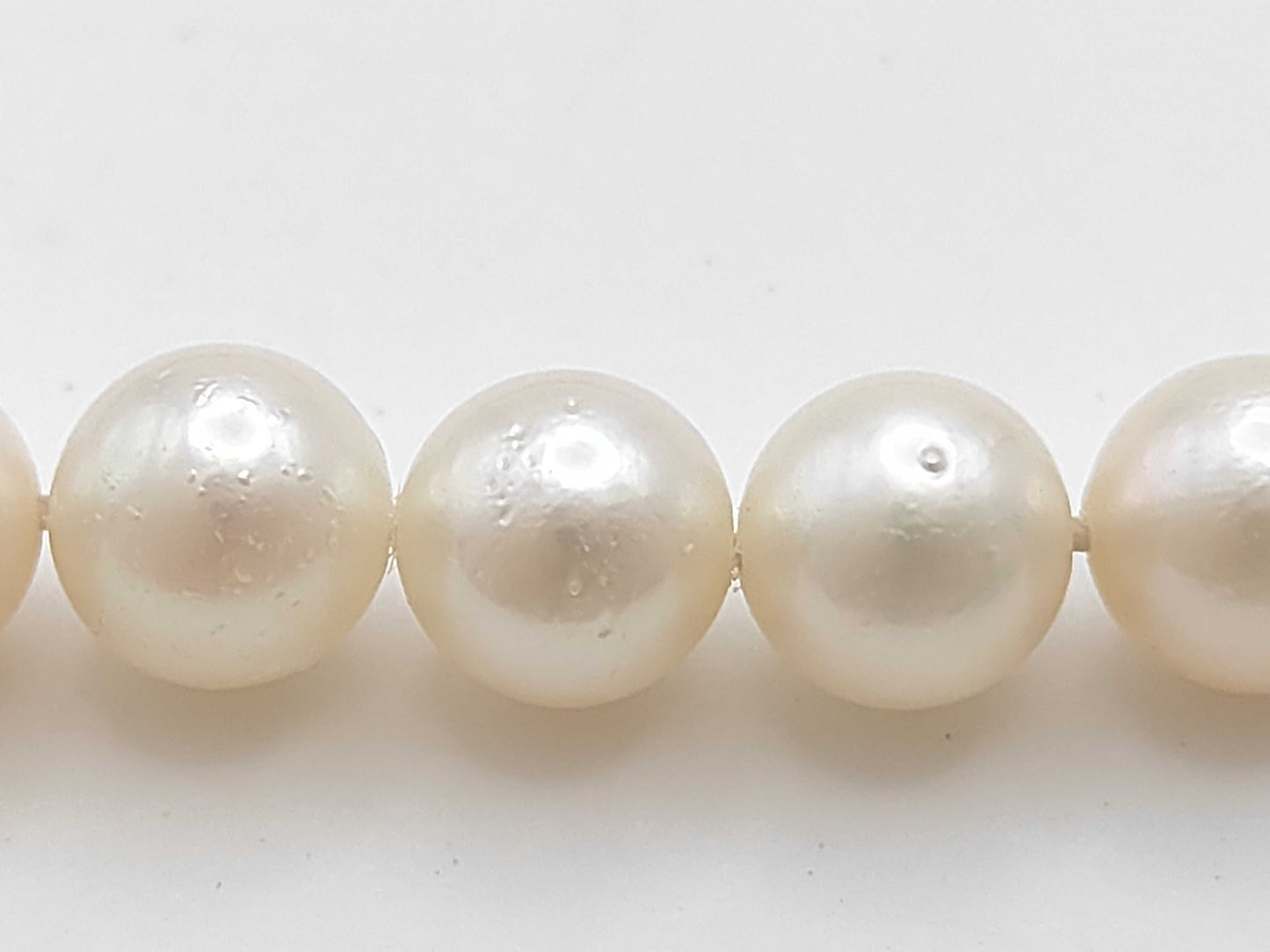 Long Pearl Diameter Approx. 6.4-6.9mm SV 72.5g Necklace 