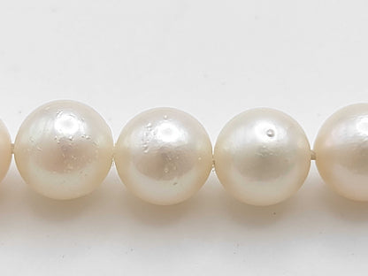 Long Pearl Diameter Approx. 6.4-6.9mm SV 72.5g Necklace 