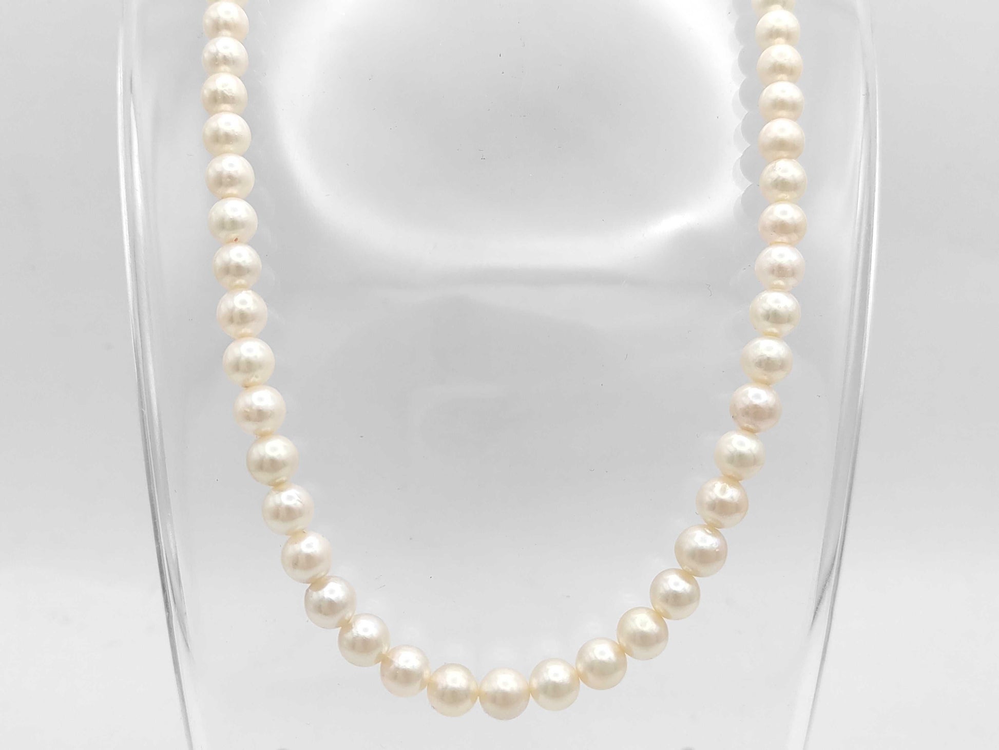 Pearl Diameter Approx. 6.5-6.9mm SV 28.9g Necklace 