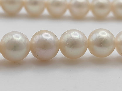 Pearl Diameter Approx. 6.5-6.9mm SV 28.9g Necklace 