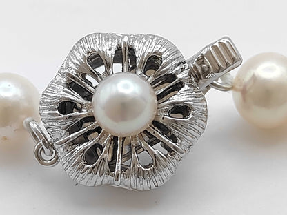 Pearl Diameter Approx. 6.5-6.9mm SV 28.9g Necklace 