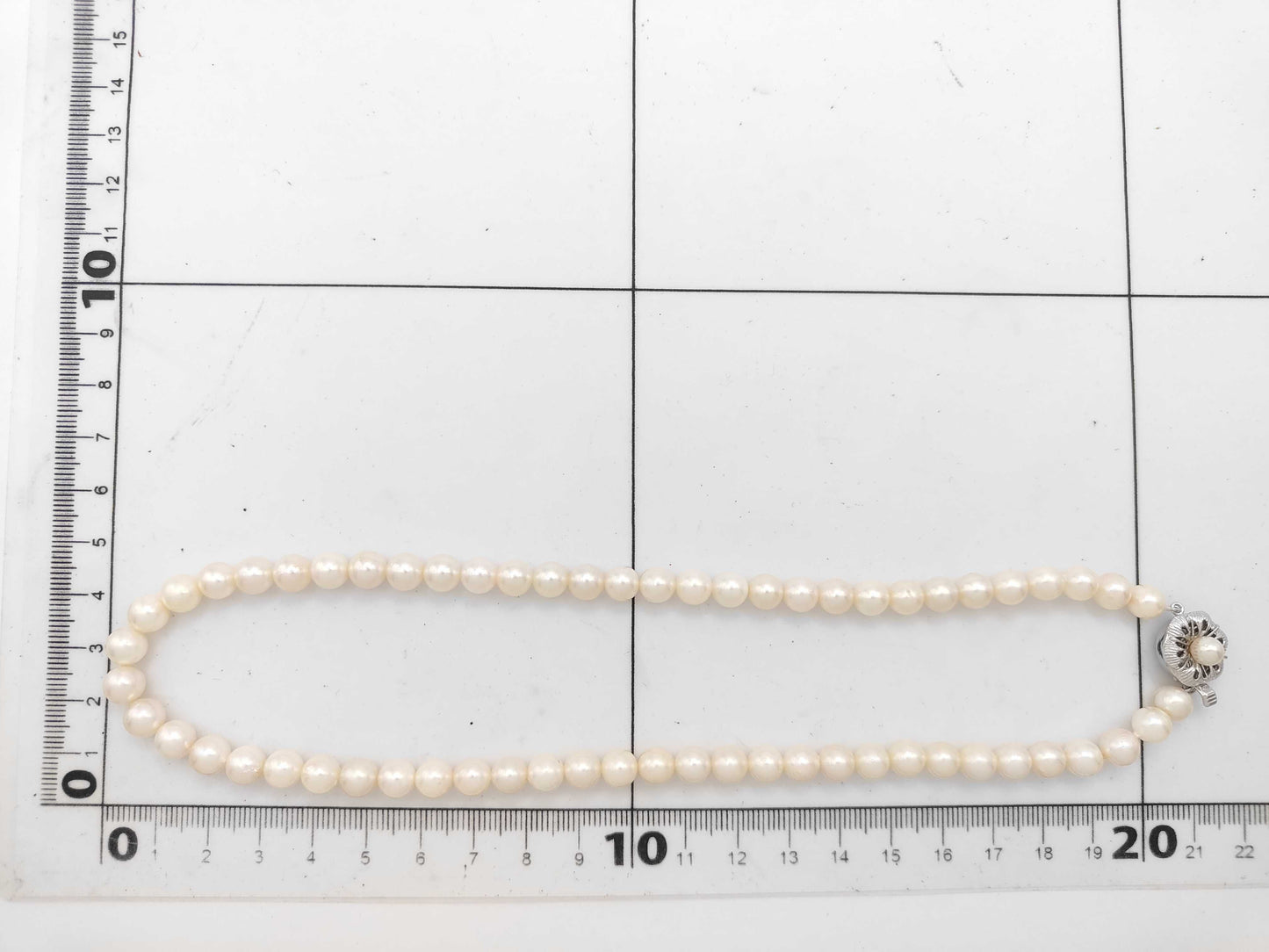 Pearl Diameter Approx. 6.5-6.9mm SV 28.9g Necklace 