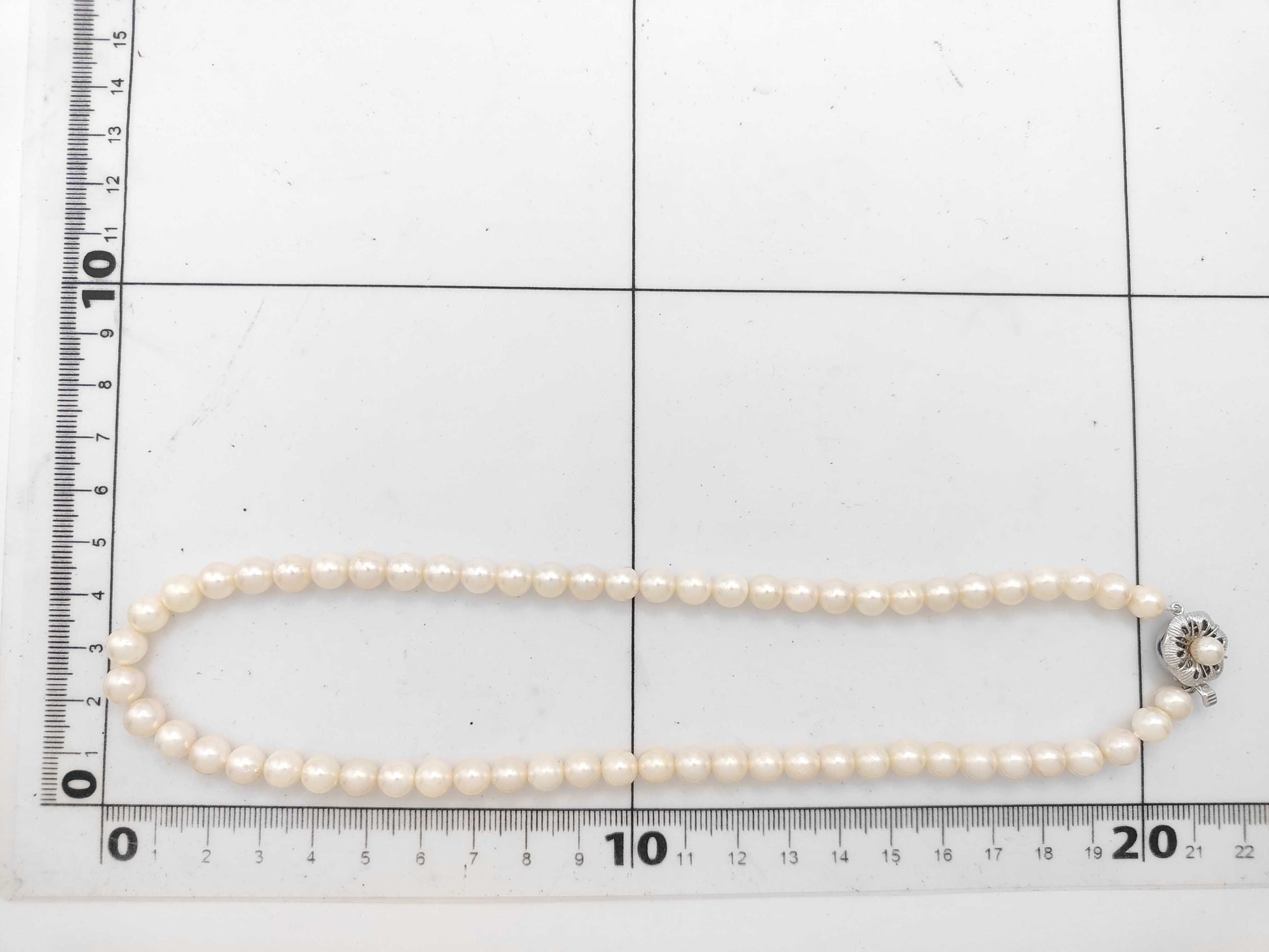 Pearl Diameter Approx. 6.5-6.9mm SV 28.9g Necklace 