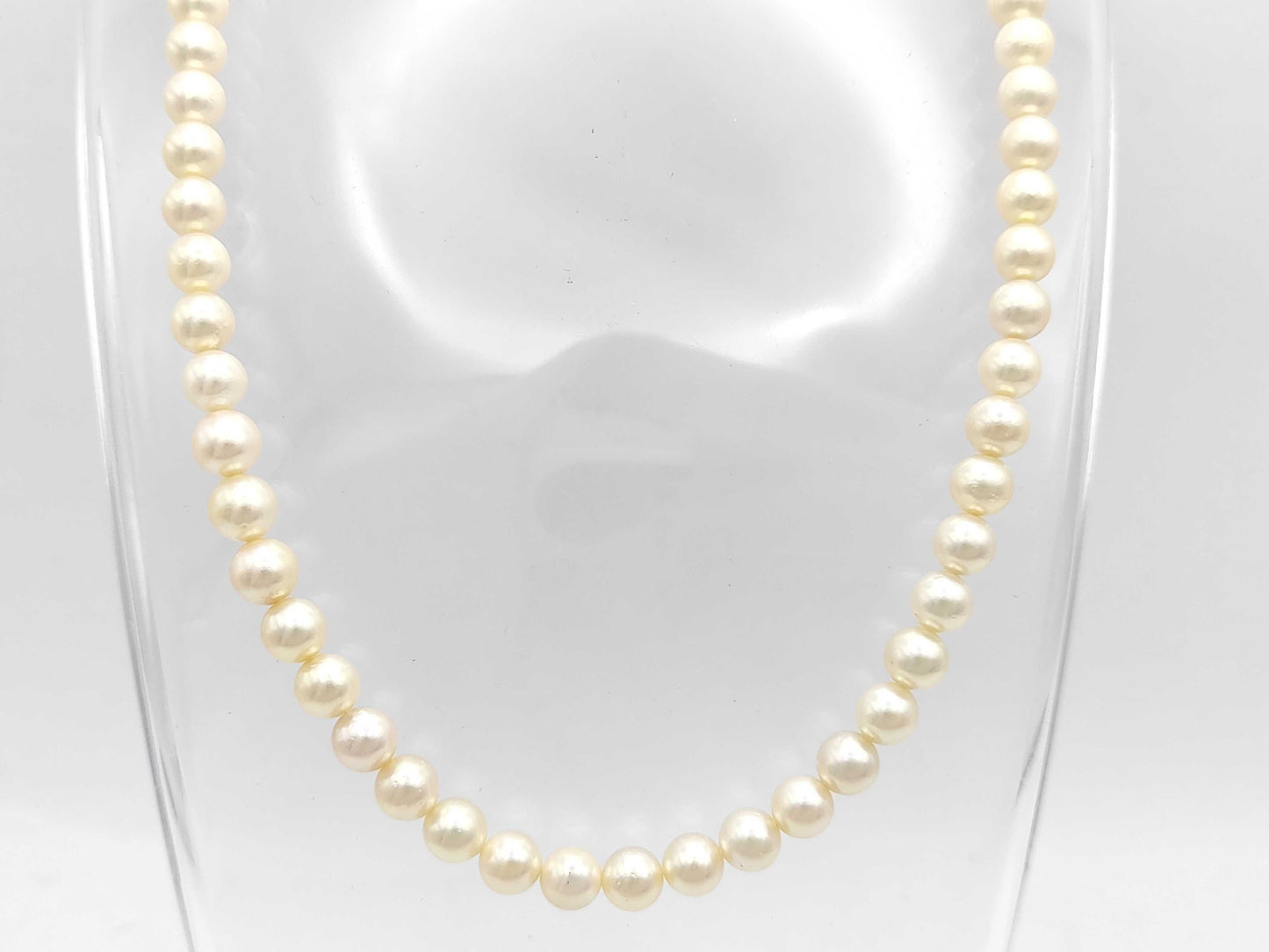 Pearl Diameter Approx. 6.5-6.9m SV 27.9g Necklace 