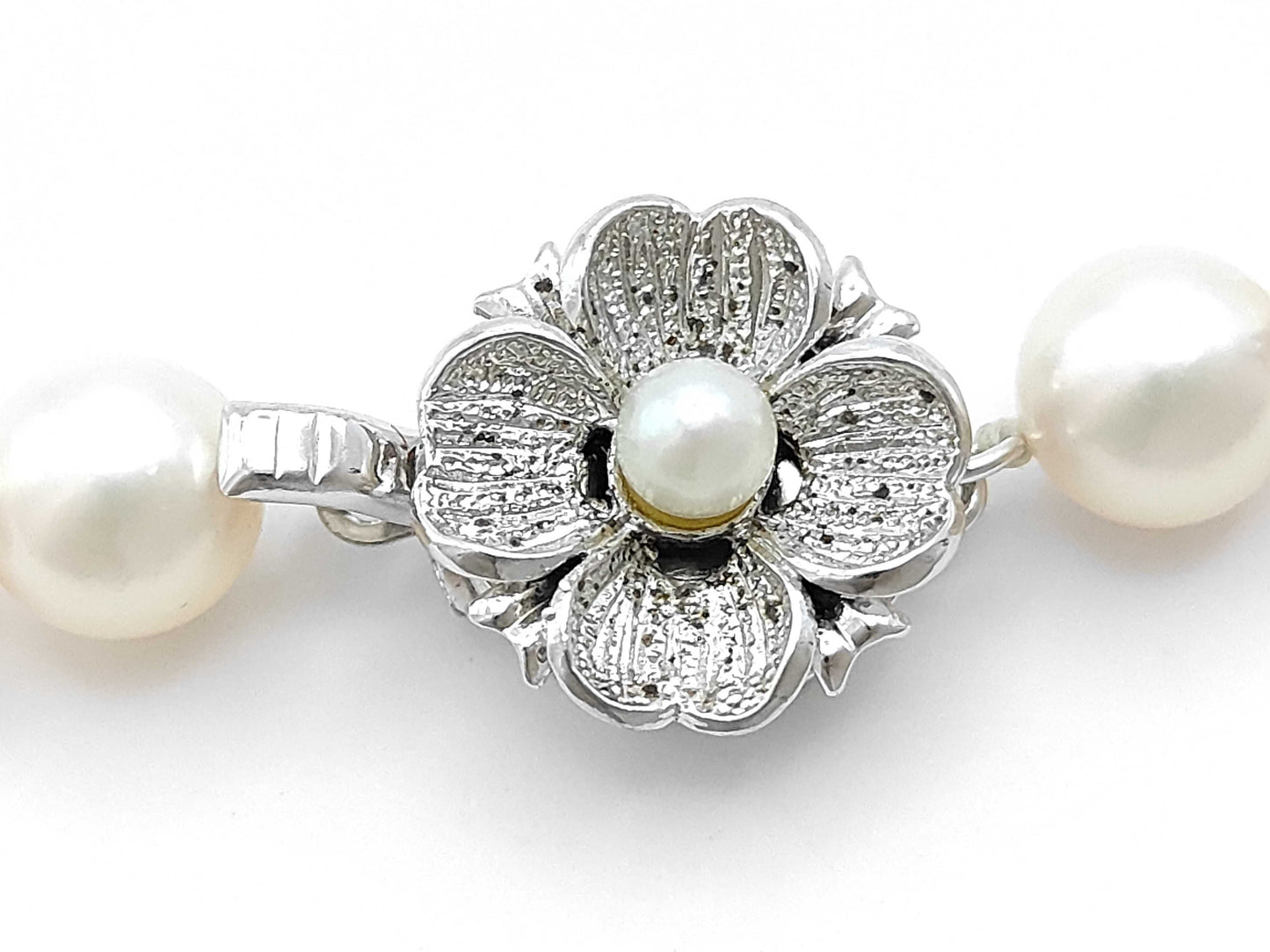 Akoya Pearl Diameter Approx. 7.4-7.8mm SV 370g Necklace 