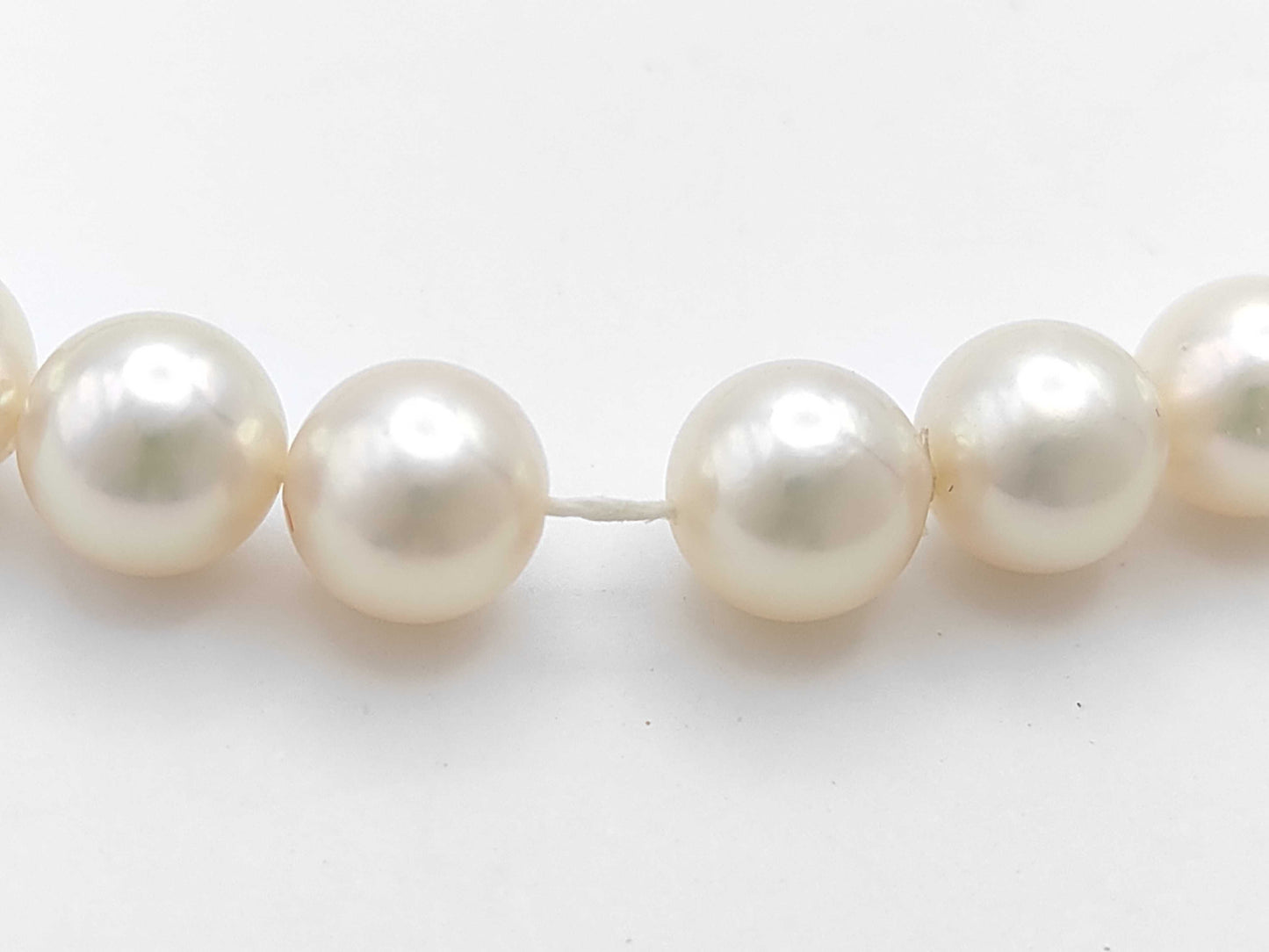 Akoya Pearl Diameter Approx. 7.4-7.8mm SV 370g Necklace 