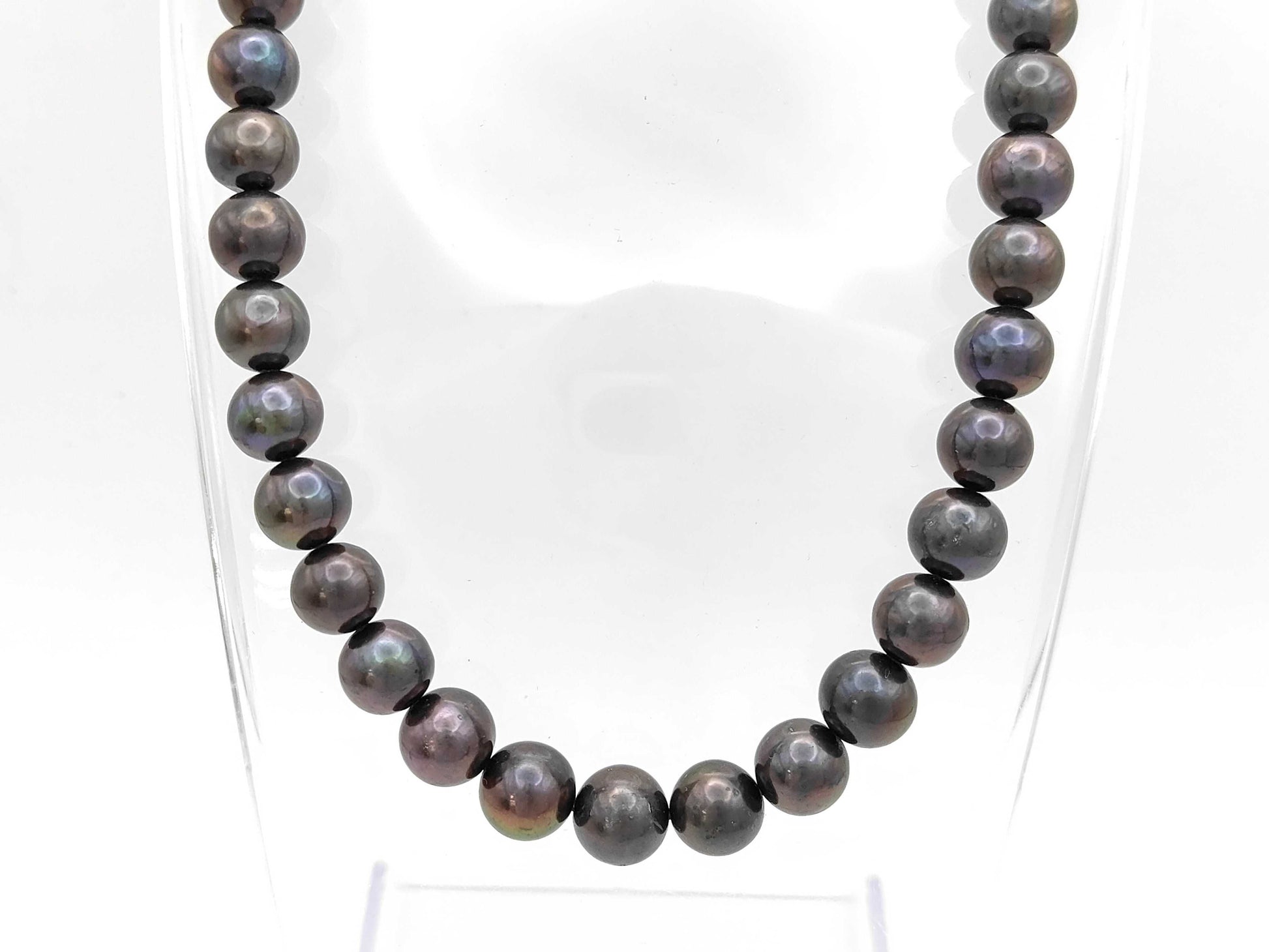 Semi-round pearl diameter approx. 10.3-11.1mm SV 66.5g Necklace 