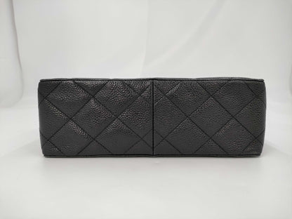 CHANEL Caviar Skin Matlasse Shoulder Bag