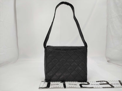 CHANEL Caviar Skin Matlasse Shoulder Bag