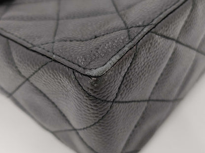 CHANEL Caviar Skin Matlasse Shoulder Bag