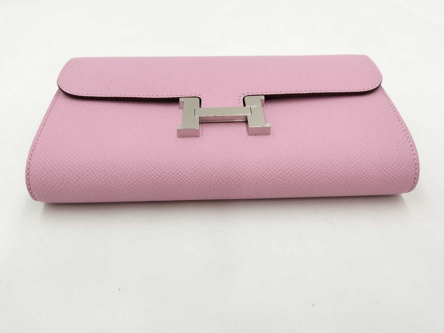 HERMES Constance Long Toe Go Vo Epson Mauve Sylvestre SV Hardware K-Engraved Shoulder Bag
