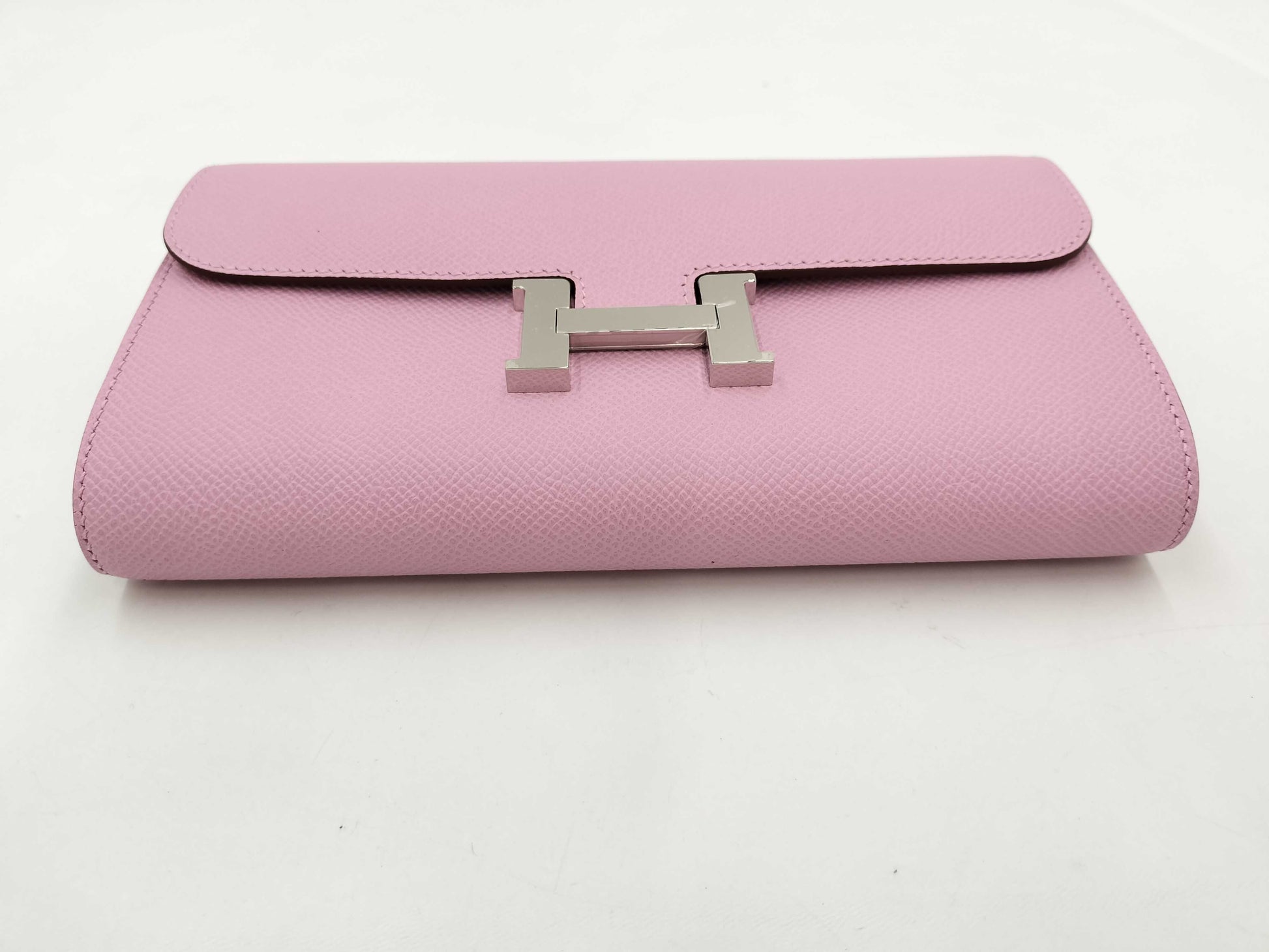 HERMES Constance Long Toe Go Vo Epson Mauve Sylvestre SV Hardware K-Engraved Shoulder Bag