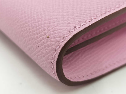 HERMES Constance Long Toe Go Vo Epson Mauve Sylvestre SV Hardware K-Engraved Shoulder Bag