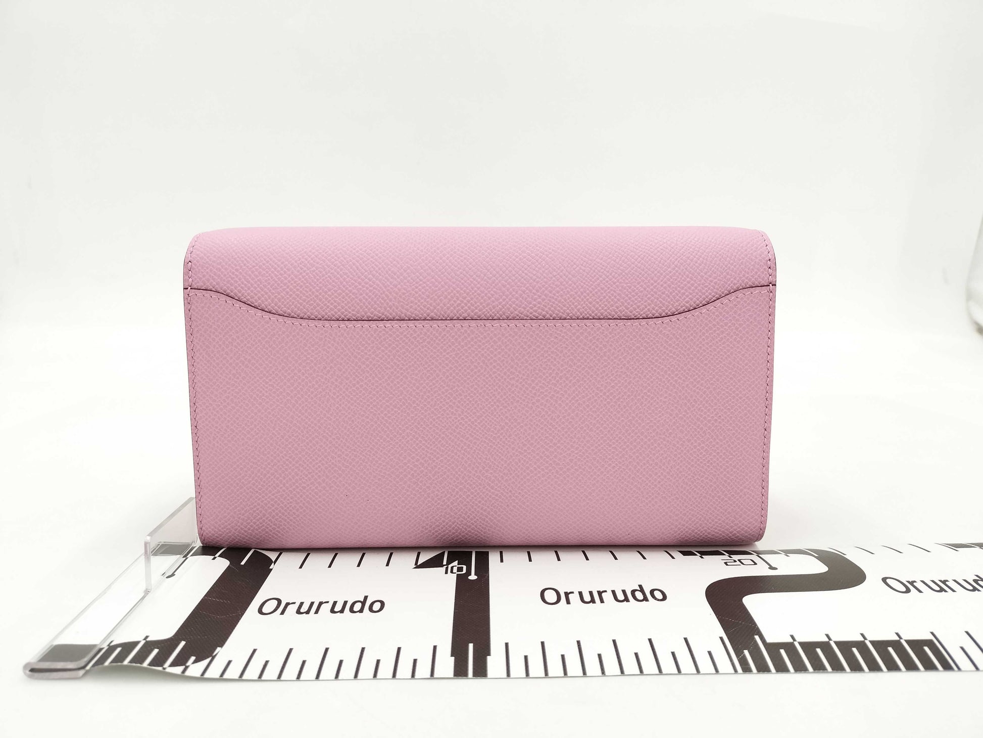 HERMES Constance Long Toe Go Vo Epson Mauve Sylvestre SV Hardware K-Engraved Shoulder Bag