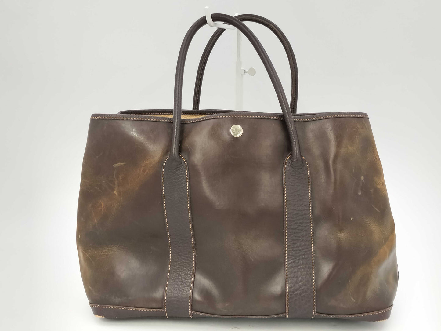 HERMES Garden Party Leather Tote Bag