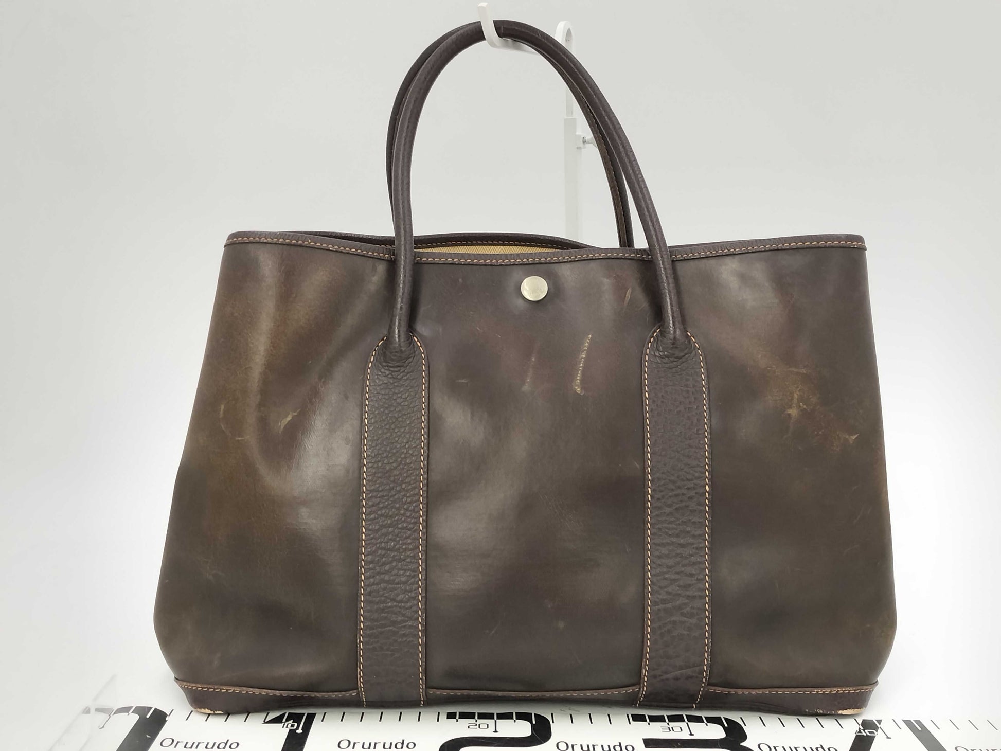 HERMES Garden Party Leather Tote Bag