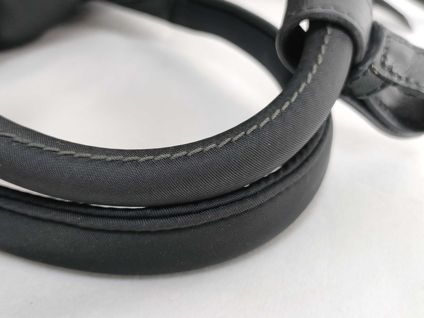 PRADA PRADA BL0871 Tessuto Bomber 2-Way Mini Boston Bag in Black Nylon