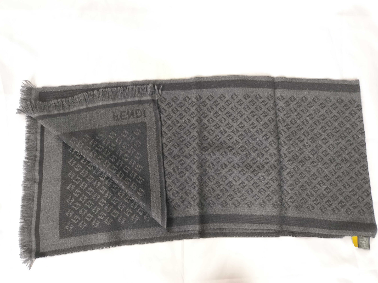 FENDI FENDI Wool Muffler Black Muffler