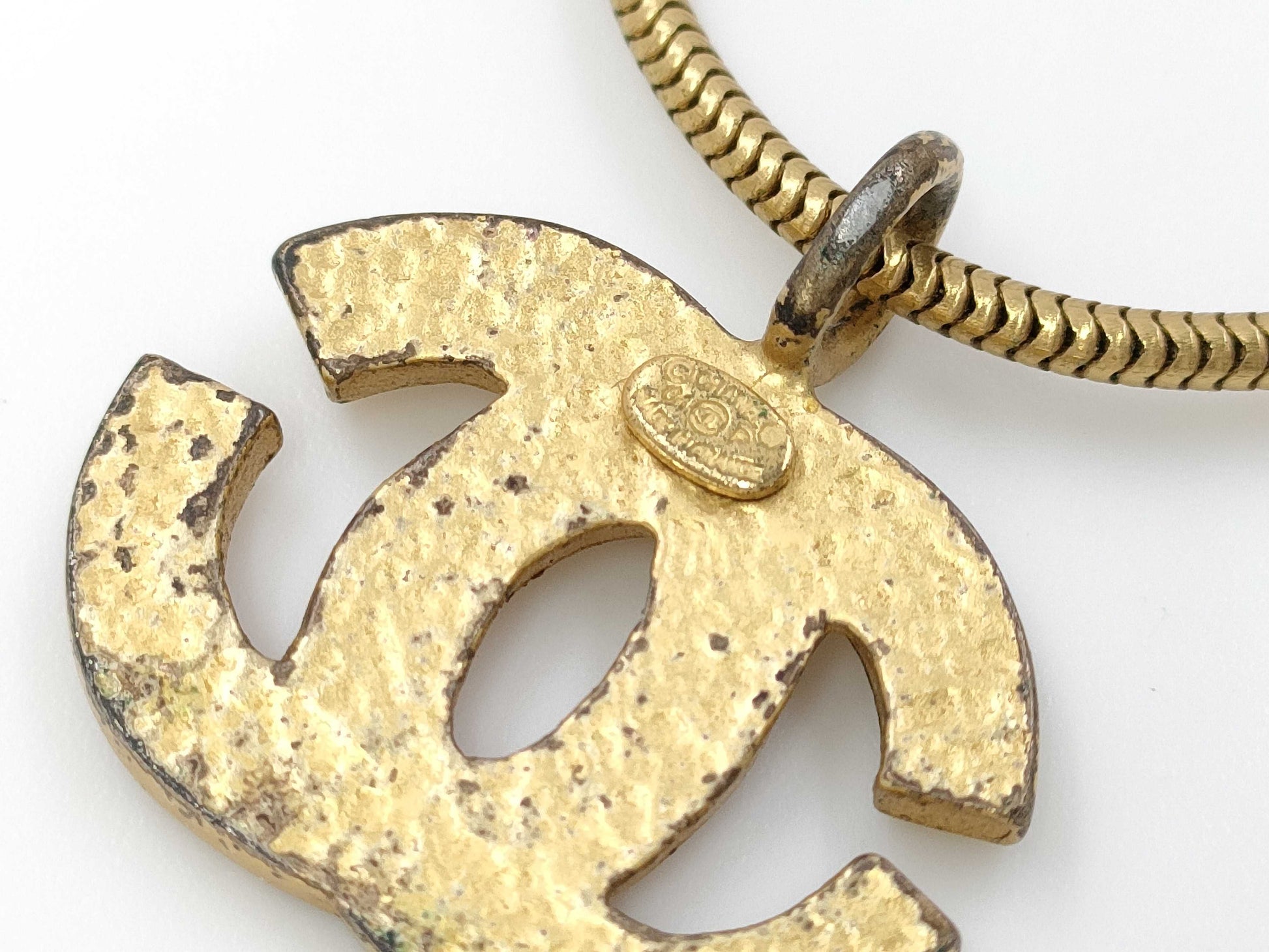 CHANEL CHANEL Deca Coco Mark Necklace Necklace