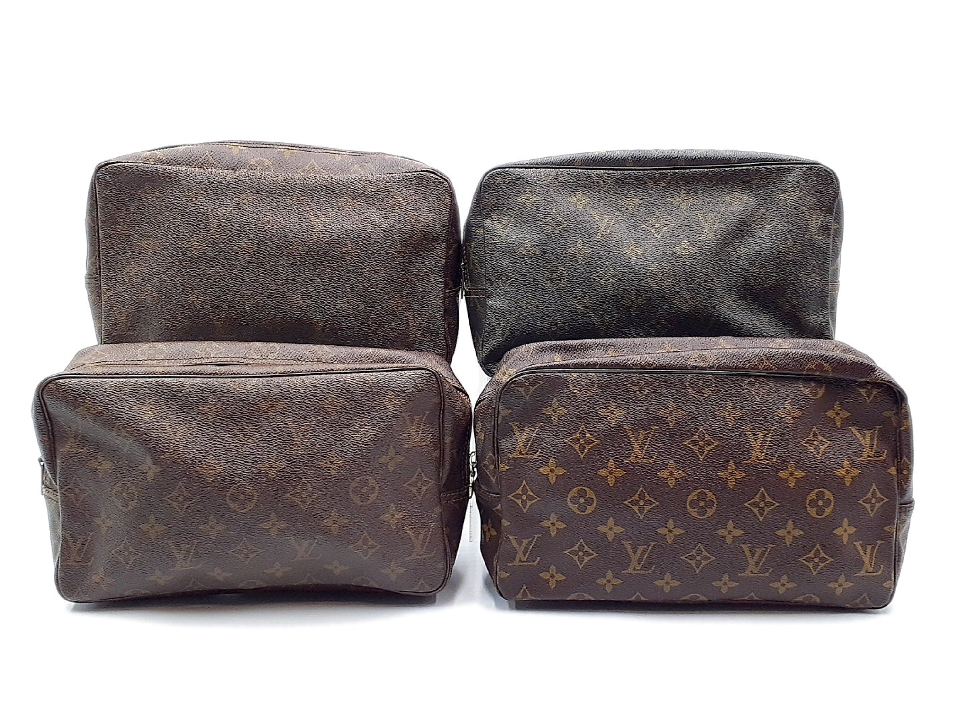 LOUIS VUITTON 4-Piece Set Monogram True Toilette 28 Pouch