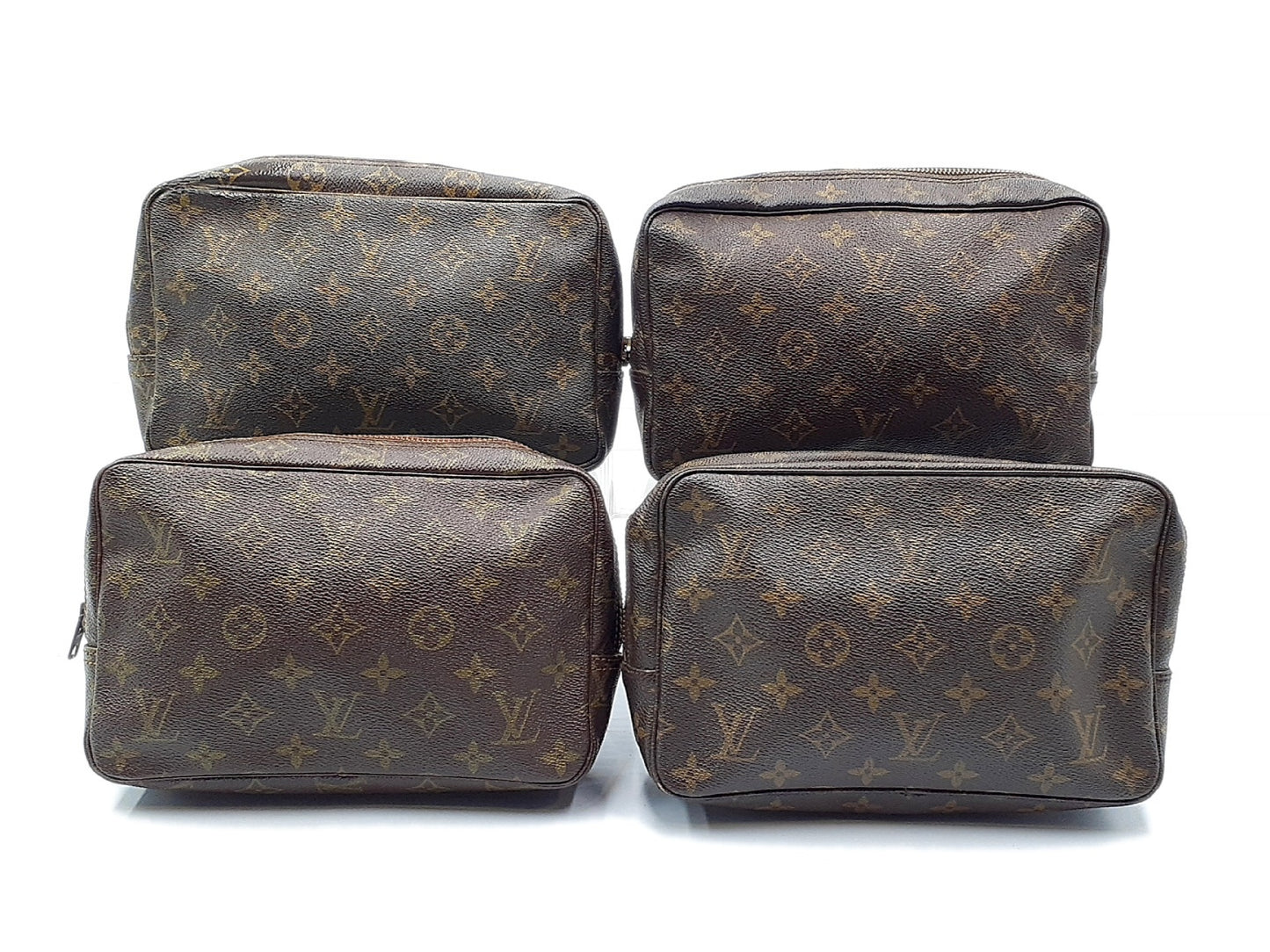 LOUIS VUITTON 4-Piece Set Monogram True Toilette 23 Pouch