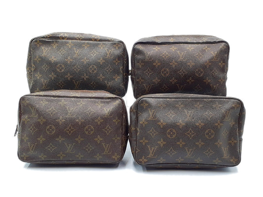 LOUIS VUITTON 4-Piece Set Monogram True Toilette 23 Pouch