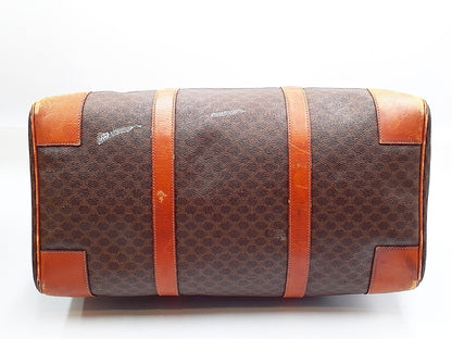 CELINE 4-Piece Set Macadam Pattern Leather Vintage Boston Bag Handbag Boston Bag