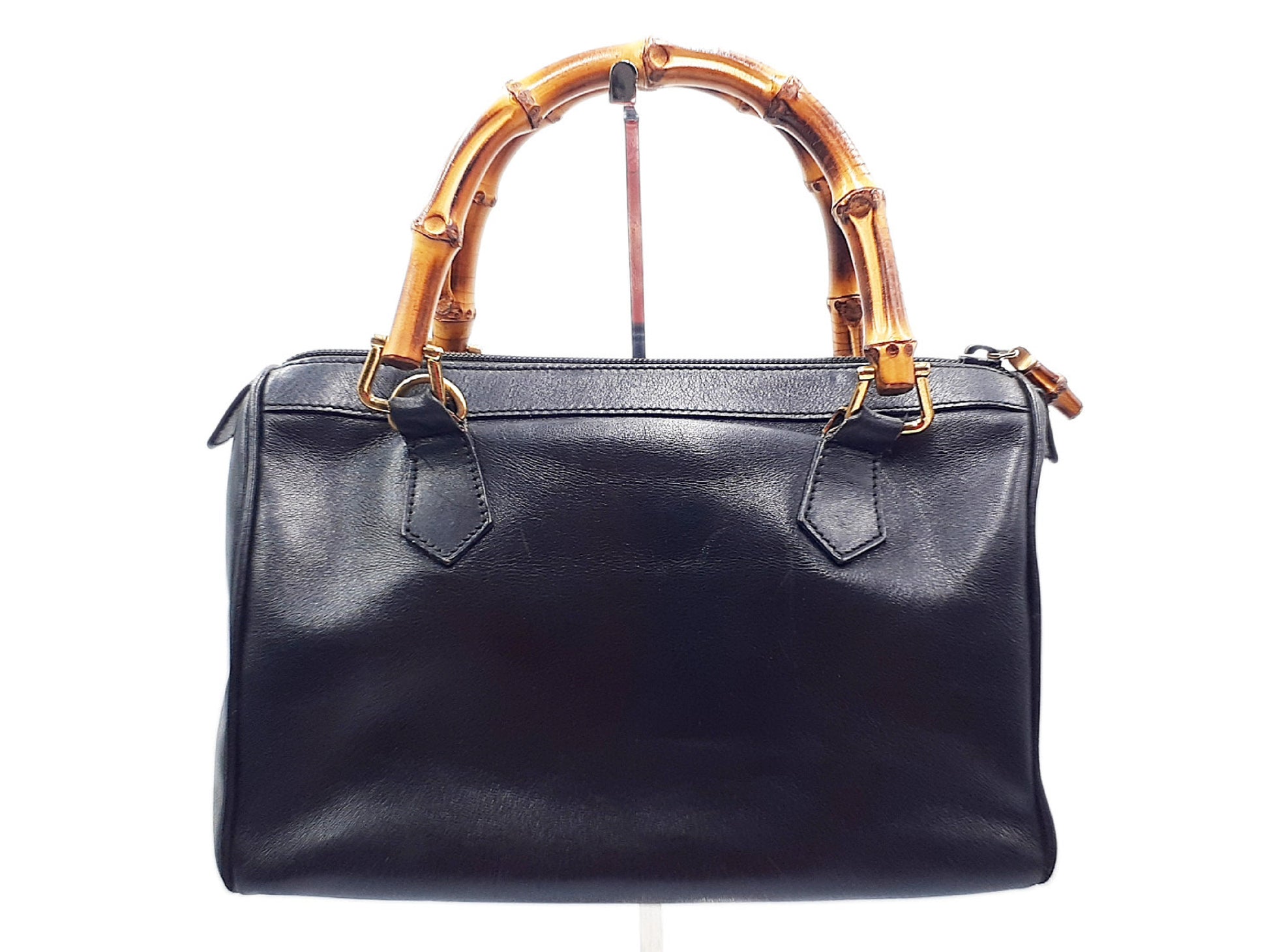 GUCCI Bamboo Leather Hand Gold Hardware 000.122 Handbag