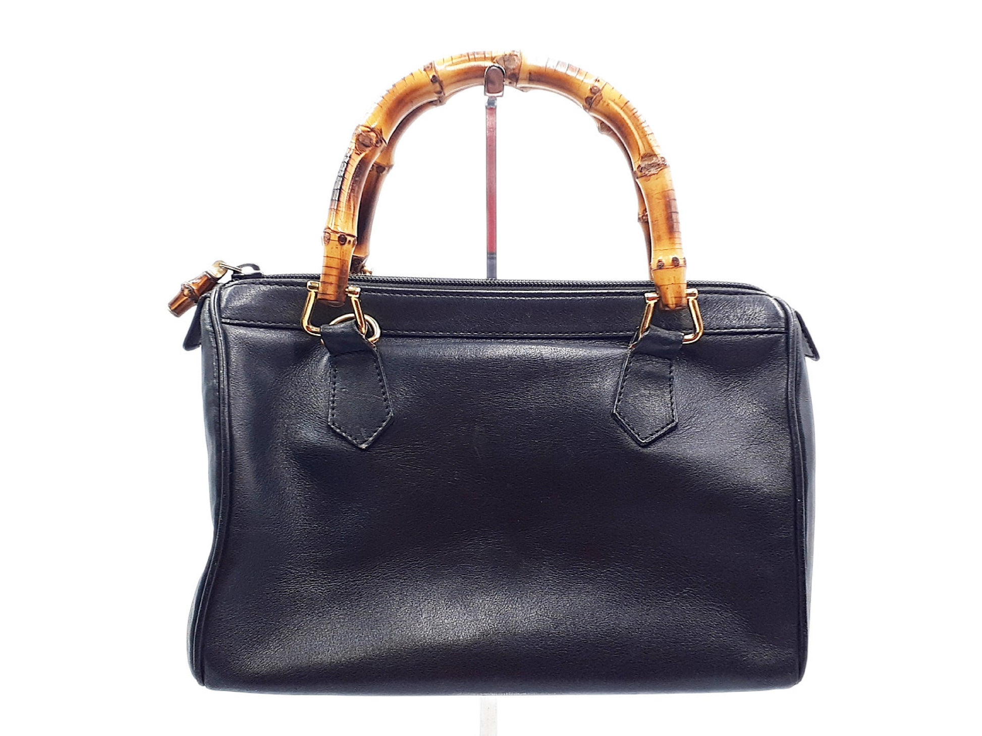 GUCCI Bamboo Leather Hand Gold Hardware 000.122 Handbag