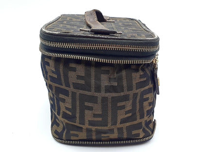 FENDI Zucca Leather Vanity Bag