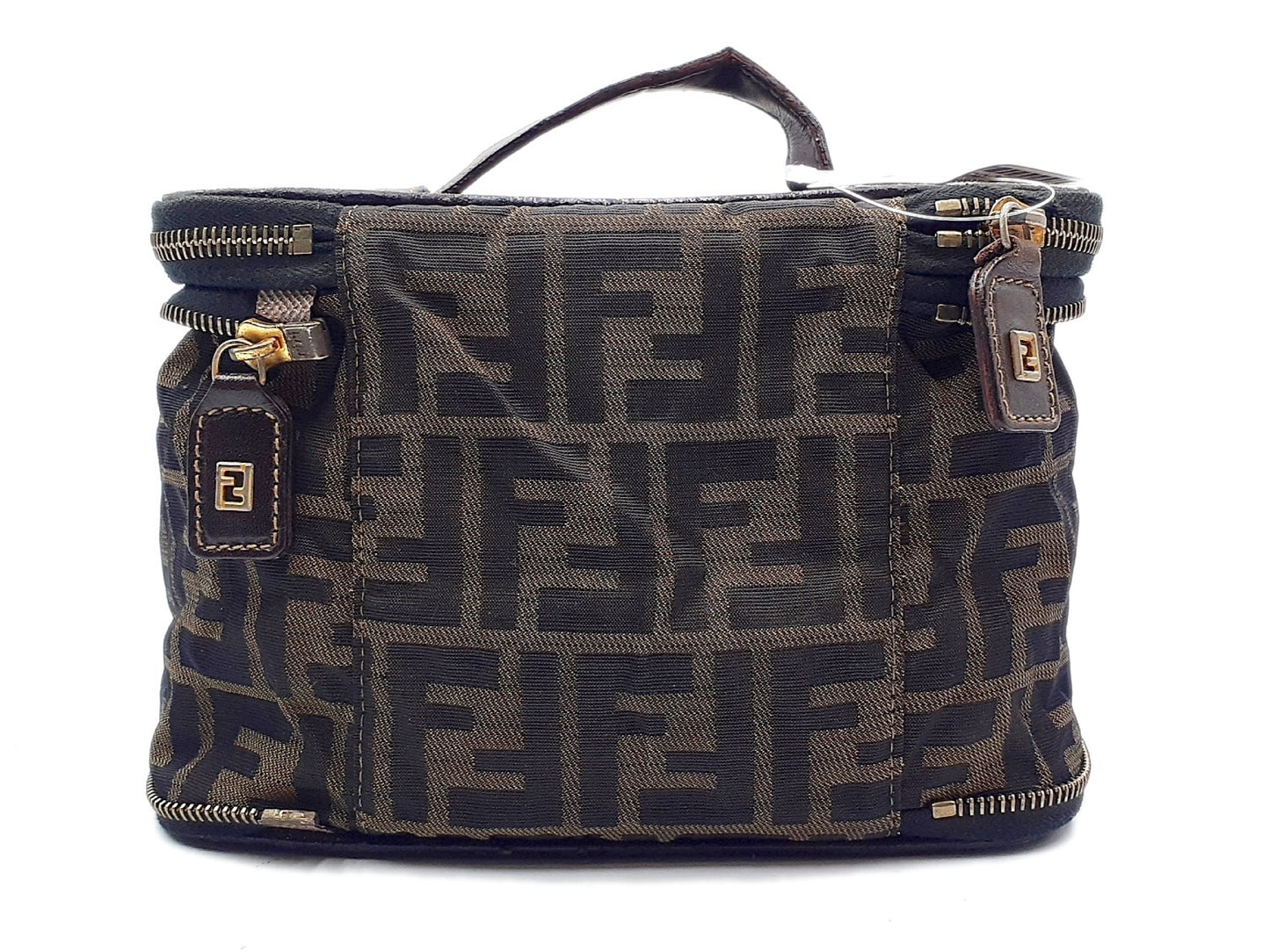 FENDI Zucca Leather Vanity Bag