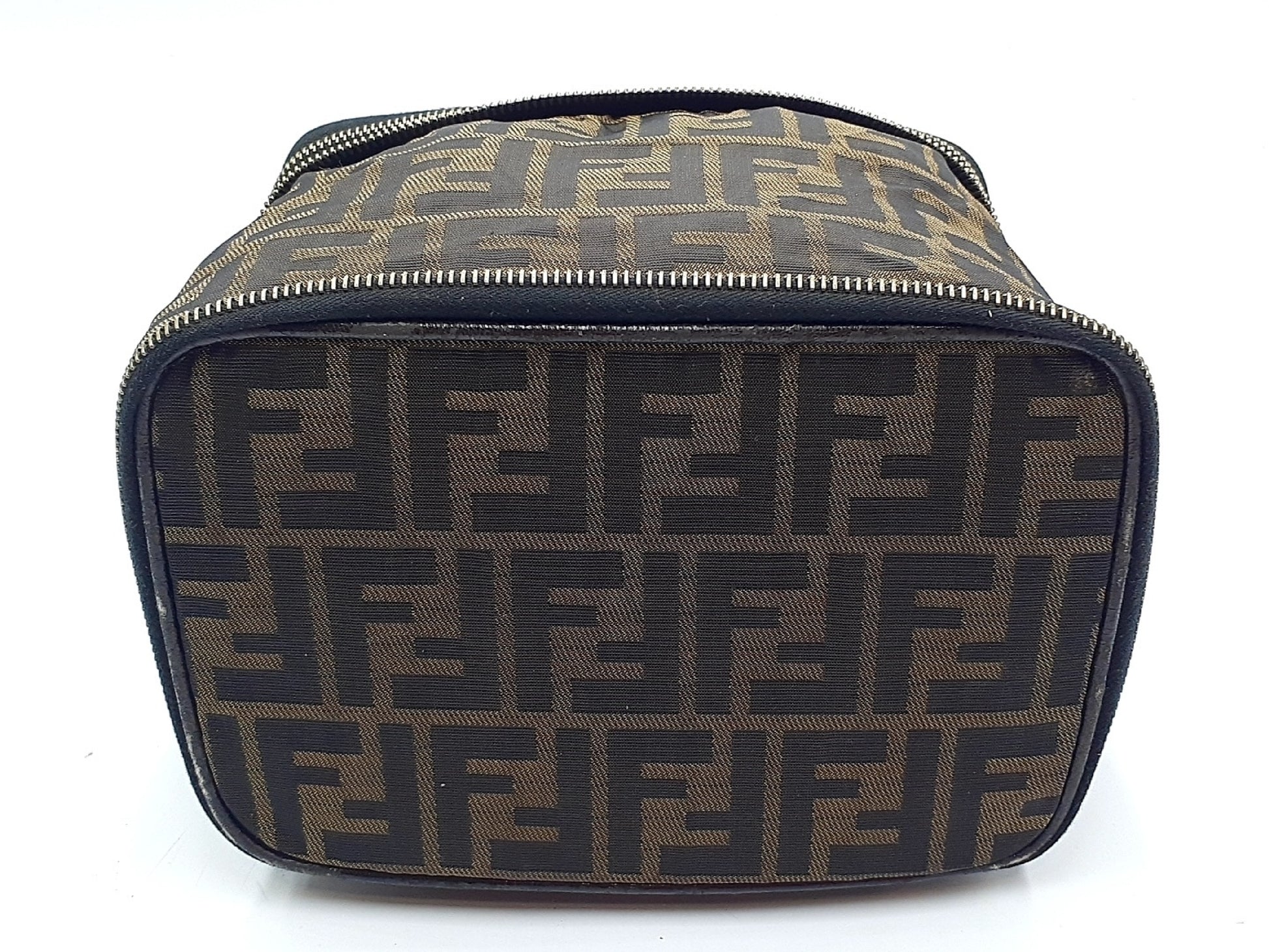 FENDI Zucca Leather Vanity Bag