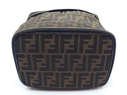 FENDI Zucca Leather Vanity Bag