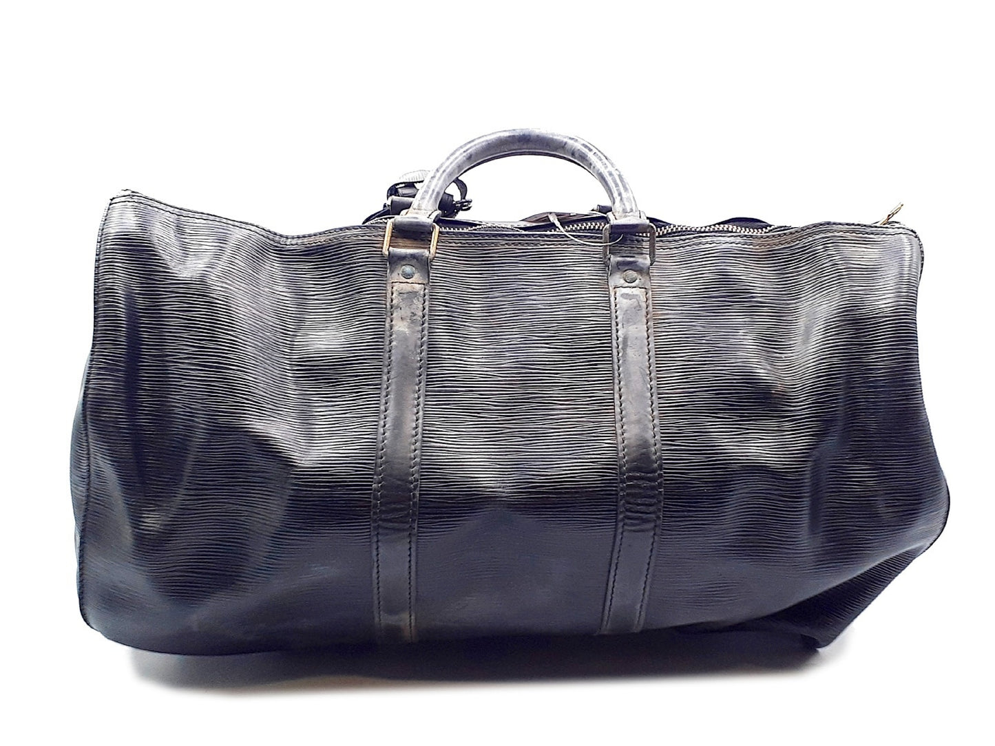 LOUIS VUITTON Epi Black Keypol 50 Boston Bag