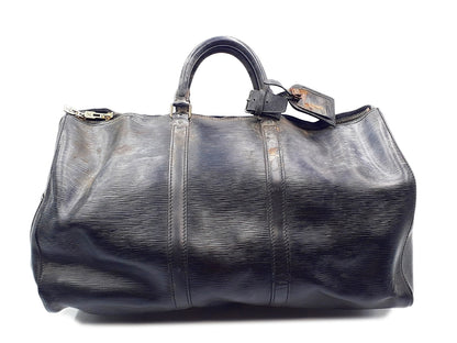 LOUIS VUITTON Epi Black Keypol 50 Boston Bag