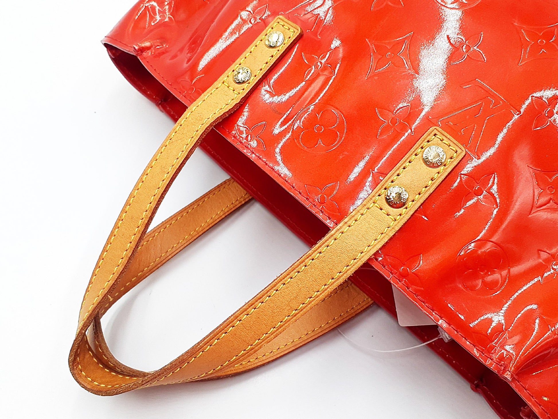 LOUIS VUITTON Verni Reed PM Red Handbag