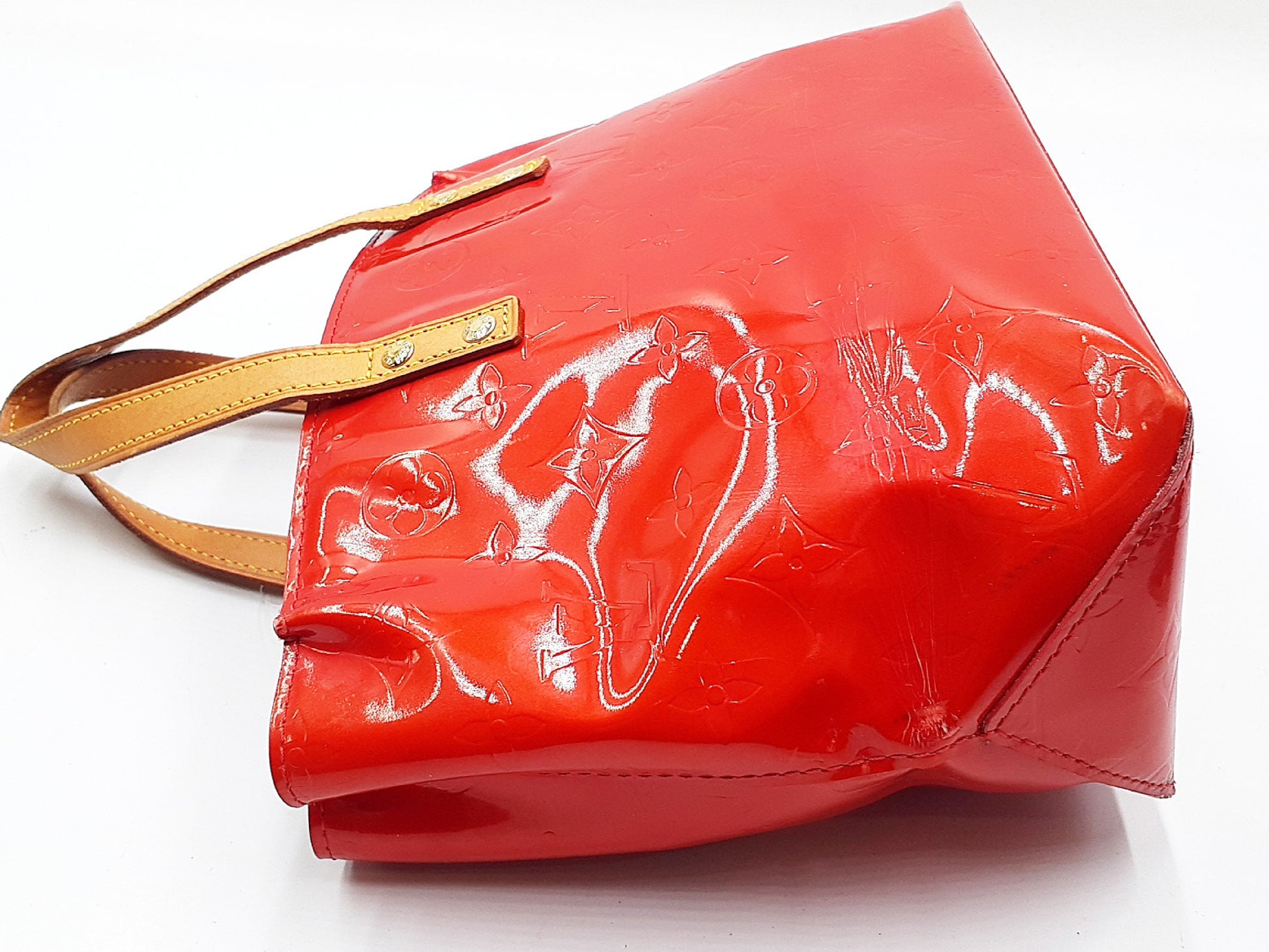 LOUIS VUITTON Verni Reed PM Red Handbag