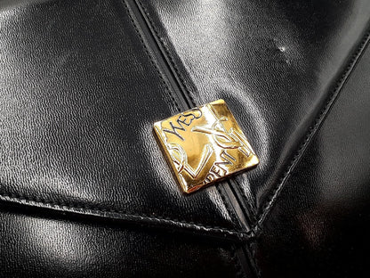 Yves Saint Laurent YSL Leather Hand Gold Hardware Vintage Handbag
