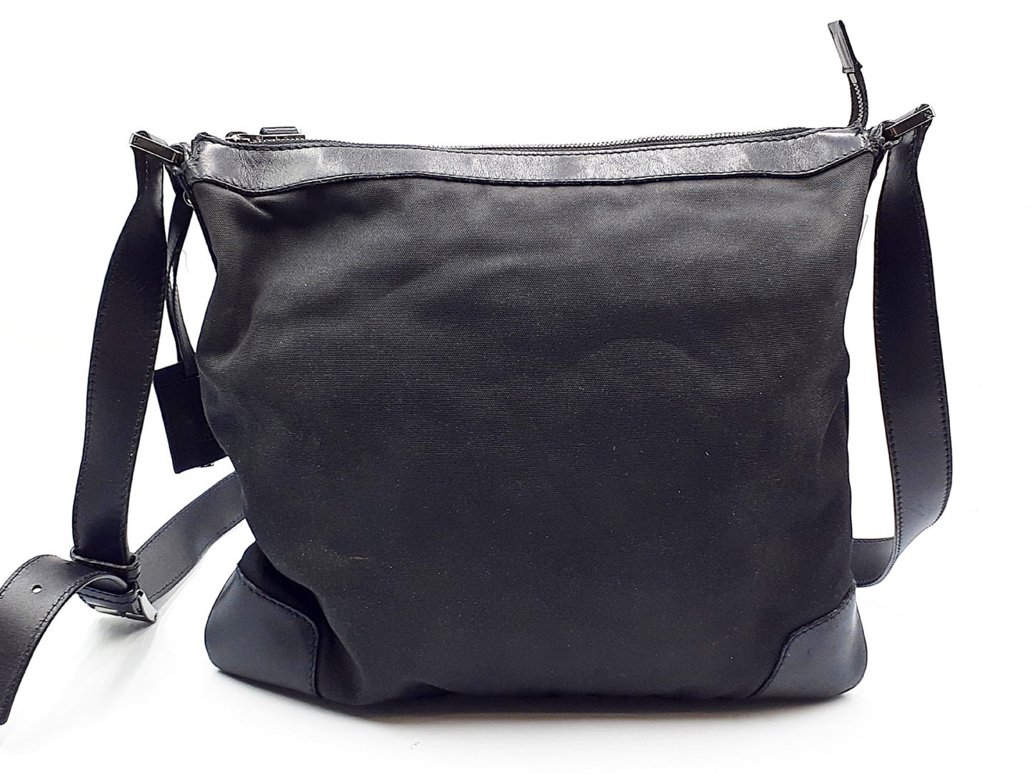 GUCCI Leather Shoulder Black Silver Fittings 148476 Shoulder Bag