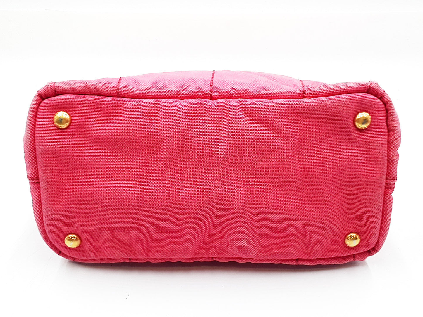 PRADA Kanapa Pink Gold Hardware Triangle Plate Handbag