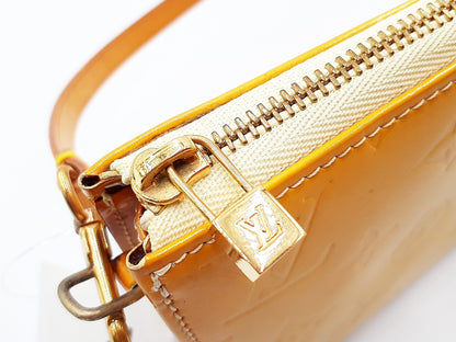 LOUIS VUITTON Verni Lexington Yellow Pouch
