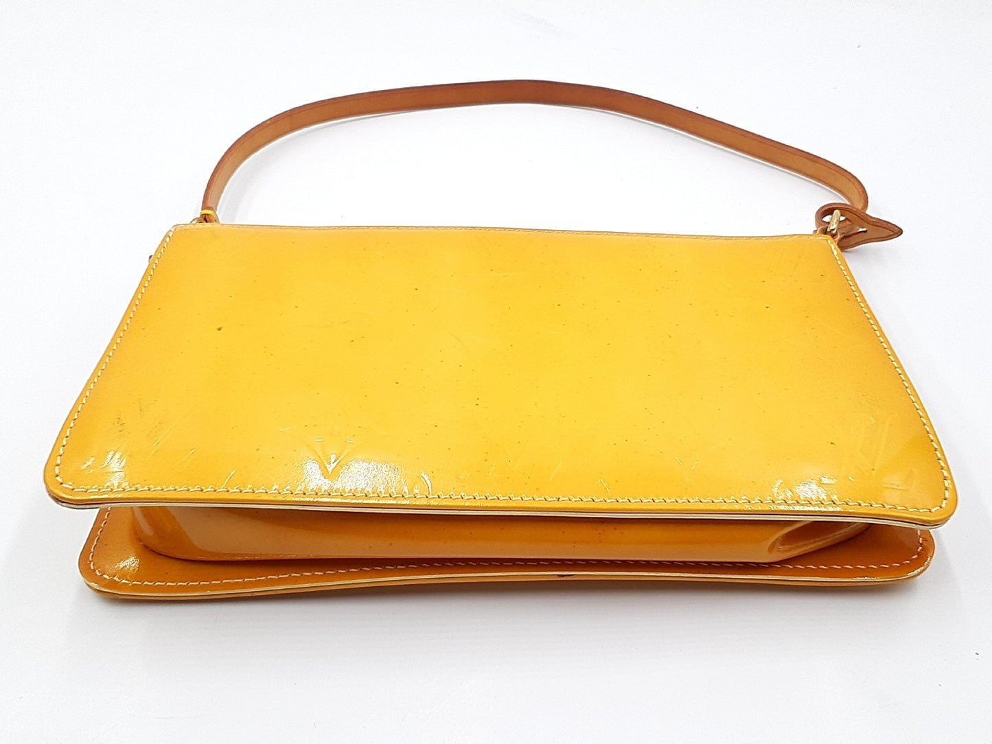 LOUIS VUITTON Verni Lexington Yellow Pouch