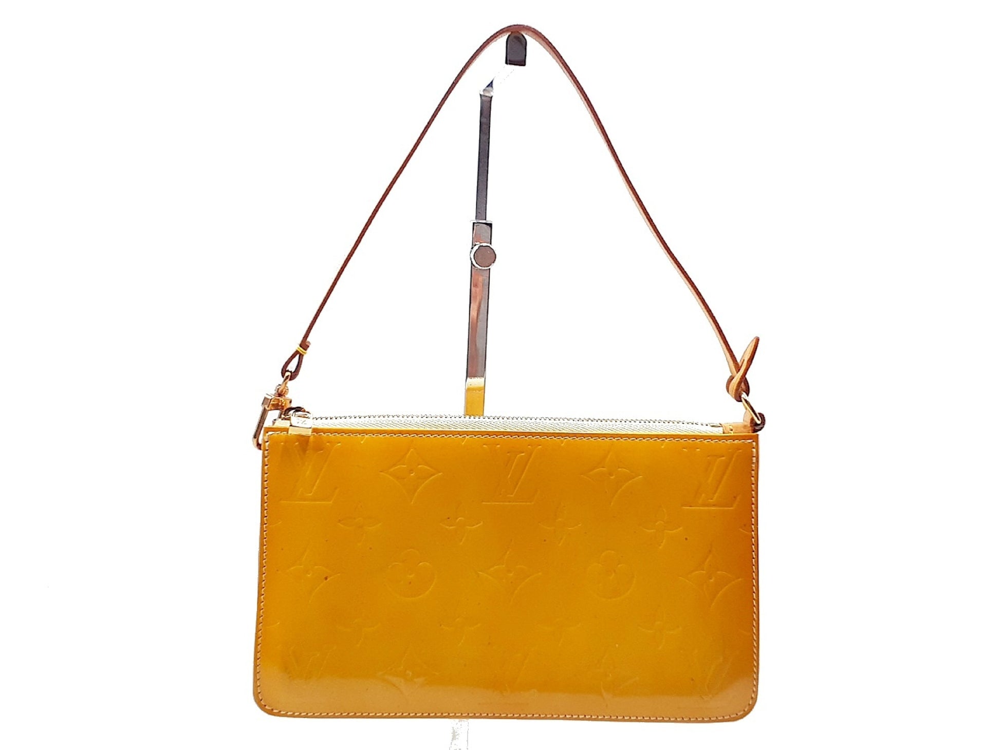LOUIS VUITTON Verni Lexington Yellow Pouch